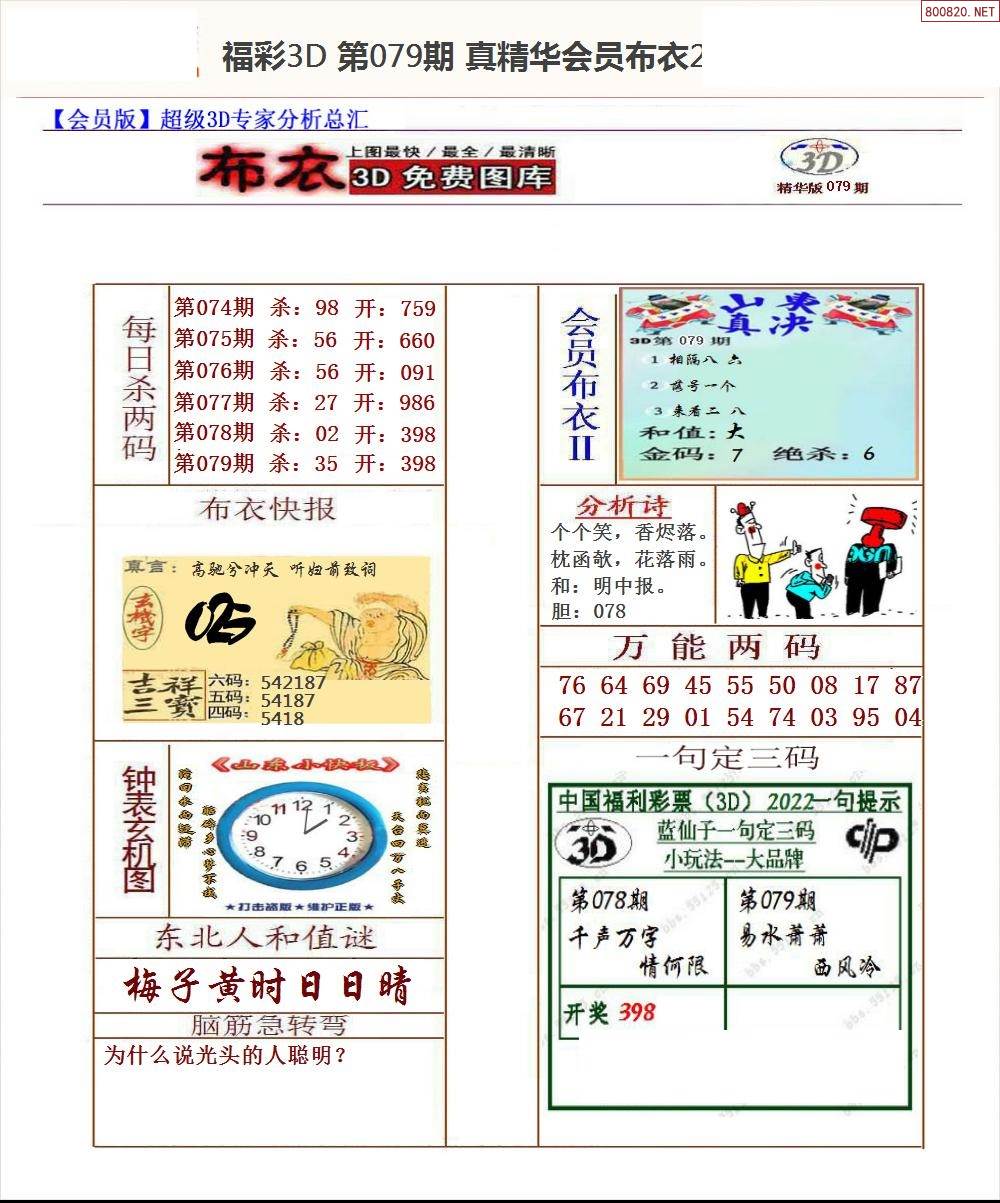 真精华布衣天下正版今天推荐号码专家衣布天下真精华布衣天下正版今日推荐-第3张图片