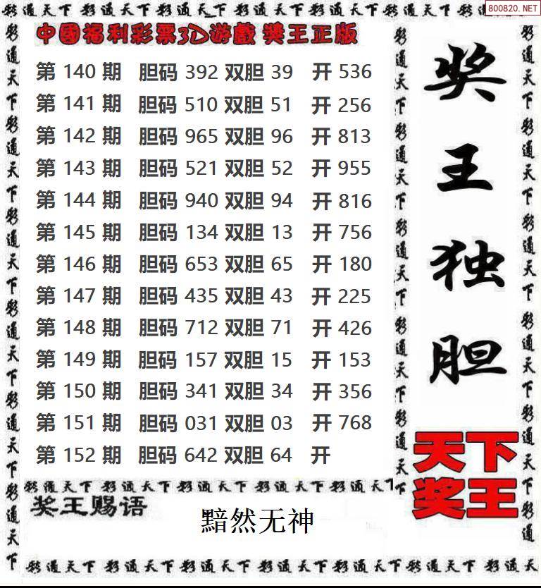 福利彩票3D字谜总汇-第1张图片