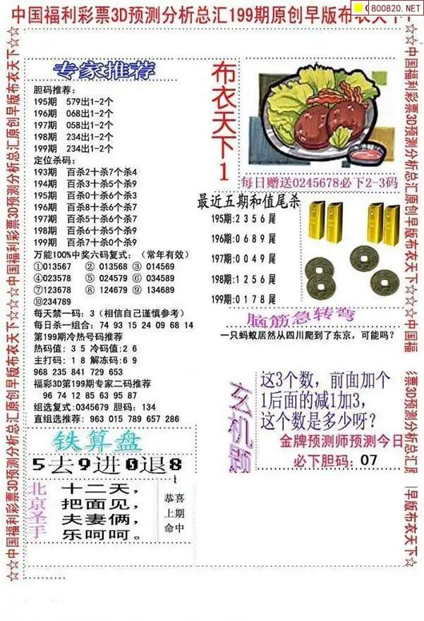 最新福彩3d字谜总汇最新福彩3D字谜揭秘-第2张图片