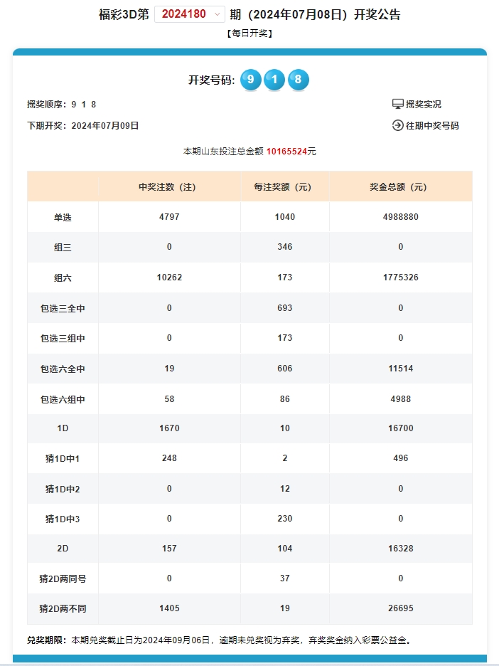 3d开奖最新结果查询3D开奖最新结果查询