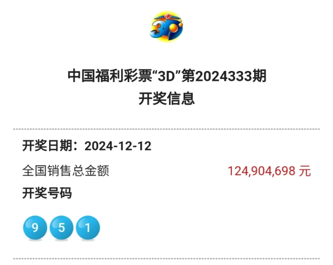 3d开奖最新结果查询3D开奖最新结果查询-第2张图片