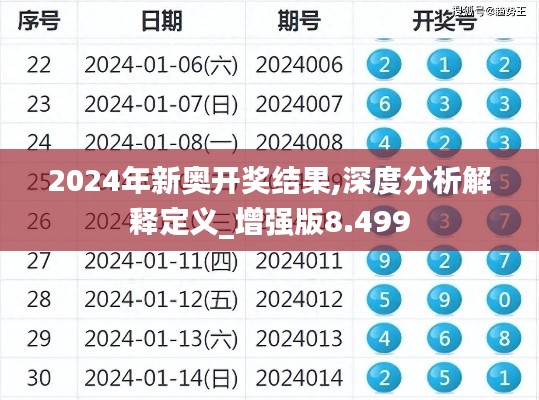 2024新奥历史开奖记录49期2024新奥历史开奖记录49期深度解析