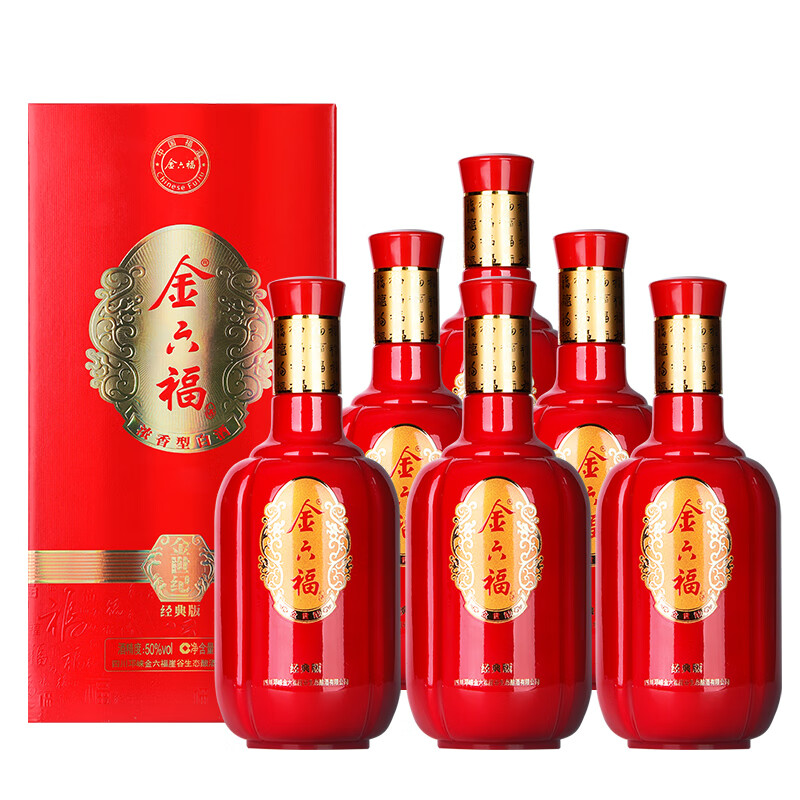 金六福50.8度兼香型白酒价格金六福52度浓香型白酒价格概述