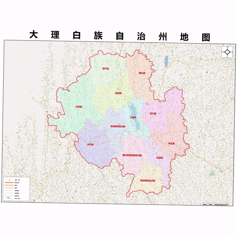 大理市地图大理市地图详解-第1张图片
