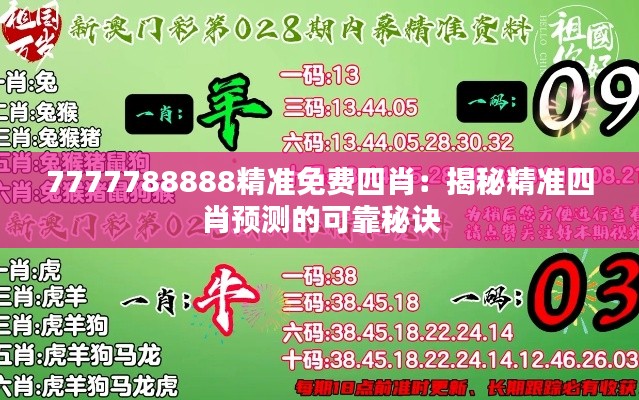 精准一肖，100%准确预测-第3张图片
