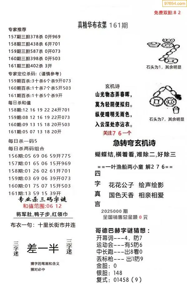 真精华布衣天下正版今天推荐号码真精华布衣天下正版今日推荐-第3张图片