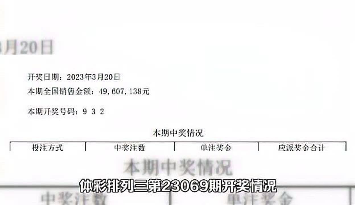 排列三最新开奖号揭晓
