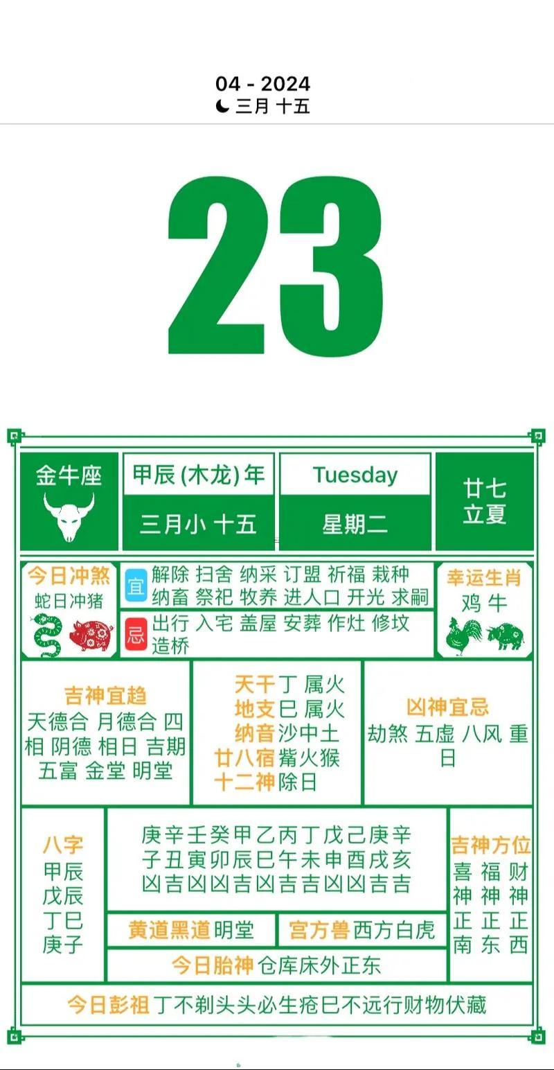 2023年4月入宅最旺日子推荐