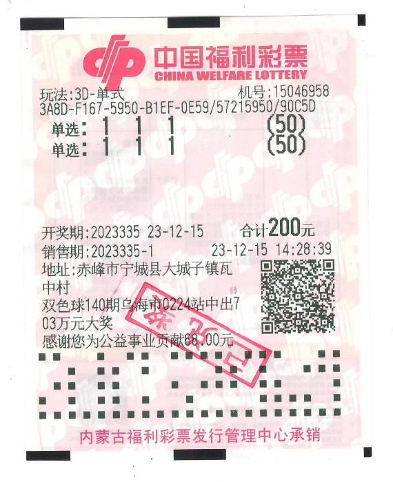 3D今晚中奖号今晚3D中奖号揭晓-第2张图片