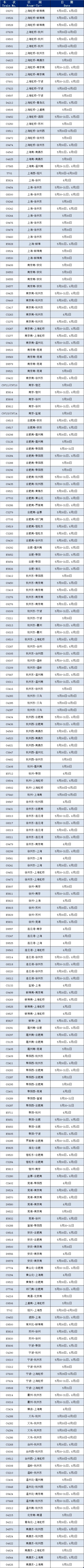 上海杭州动车时刻表上海杭州动车时刻表-第3张图片